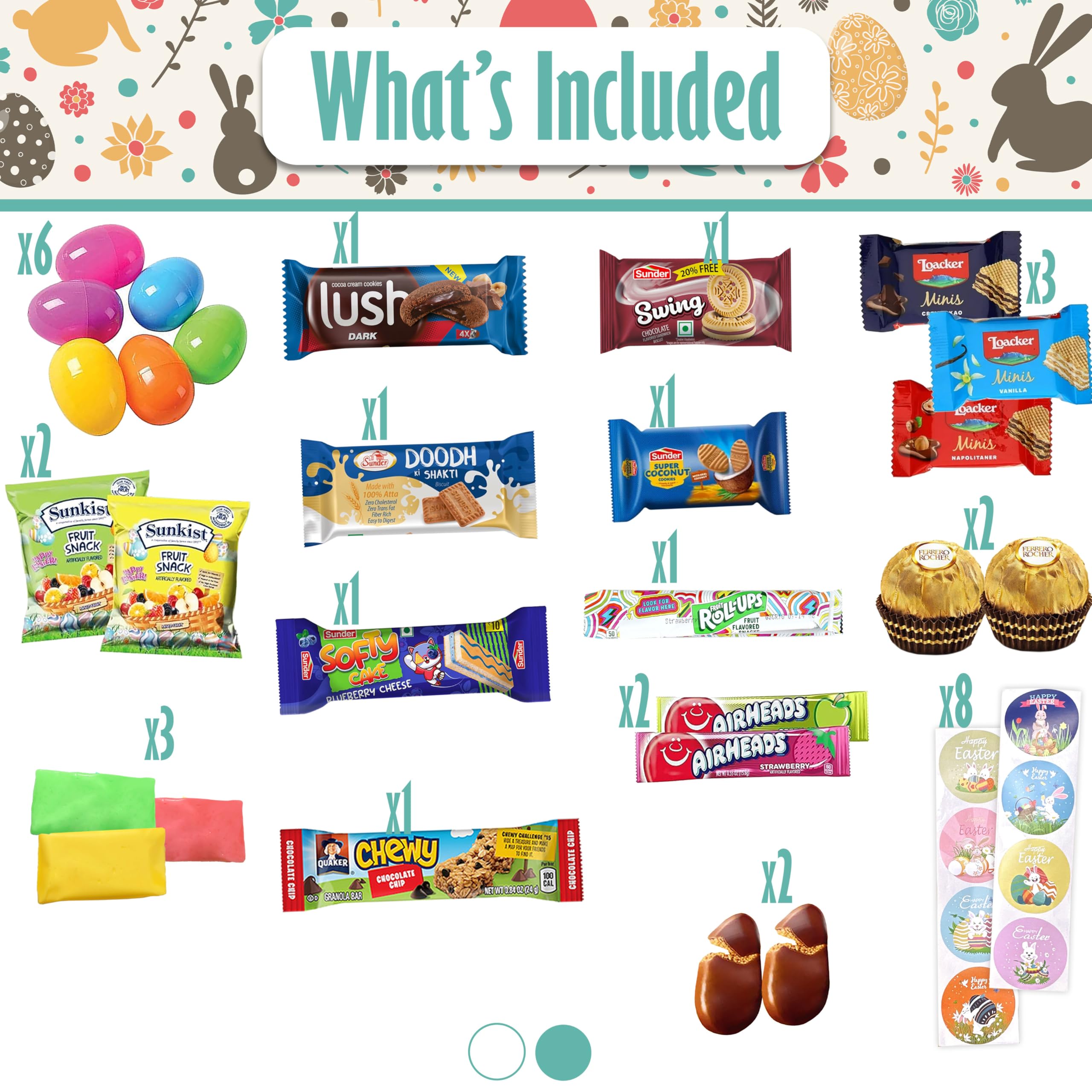 Sarah's Candy Factory Easter Treat Bunny Box (40 Count) - Delightful Snacks and Treats