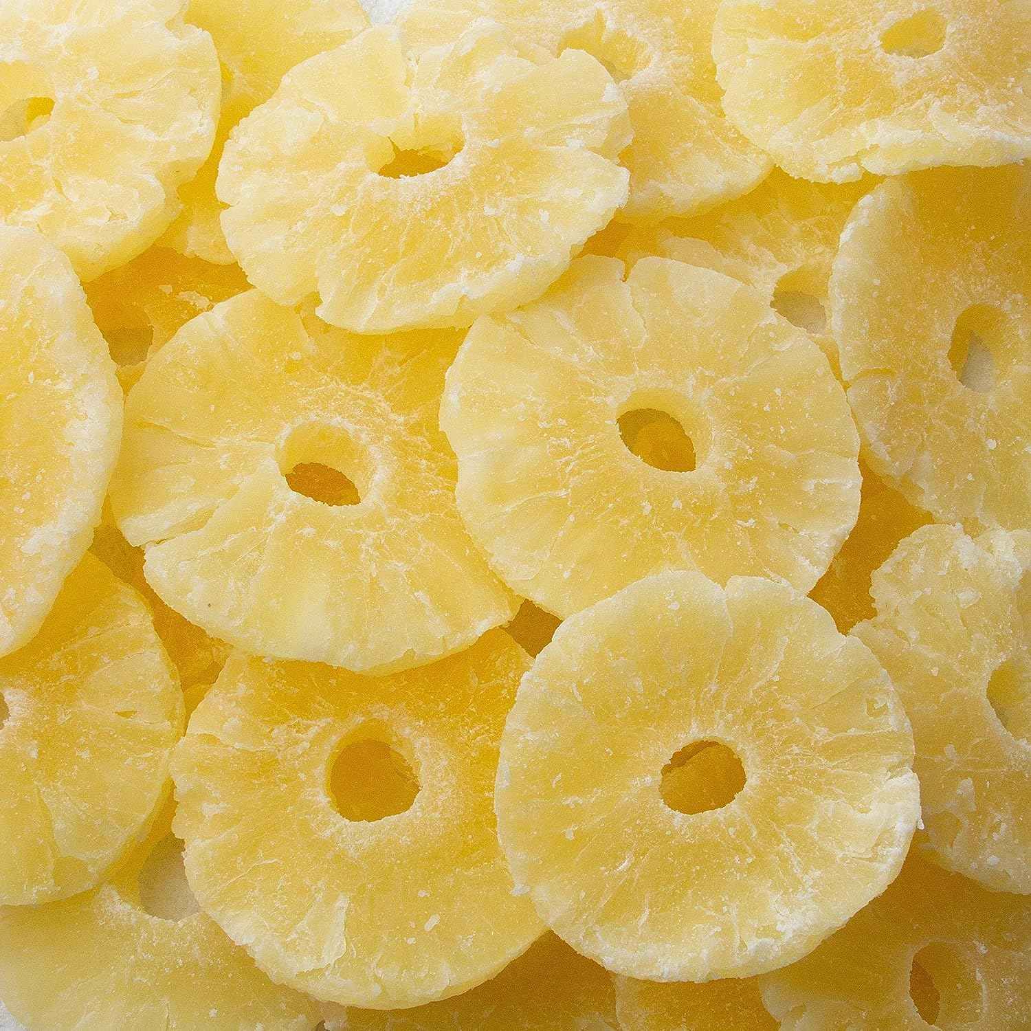 Dehydrated Pineapple Slices – Sweet & Fresh, 16 oz Bag
