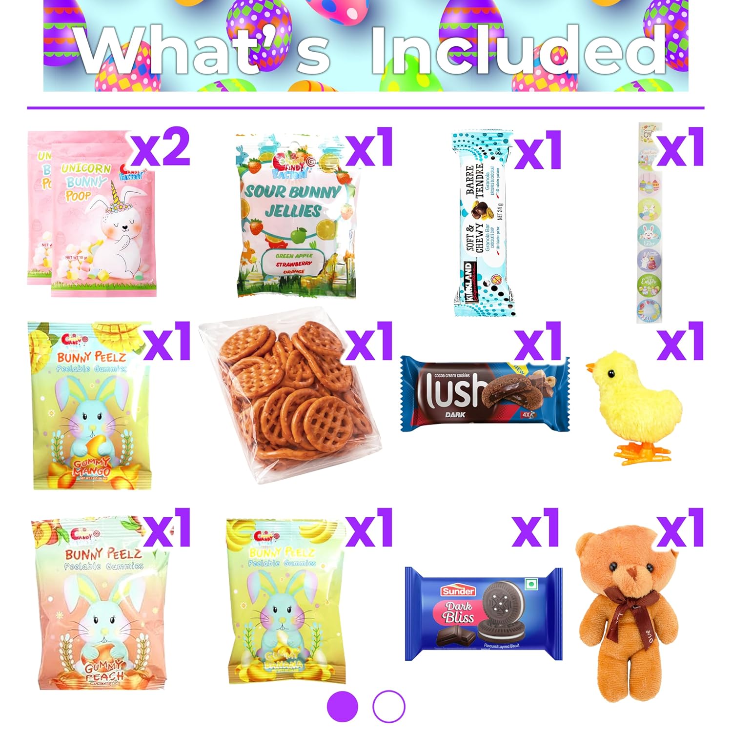 Easter Basket Tin (44 Count) Filled with Candy - Perfect Gift Package for Family and Friends