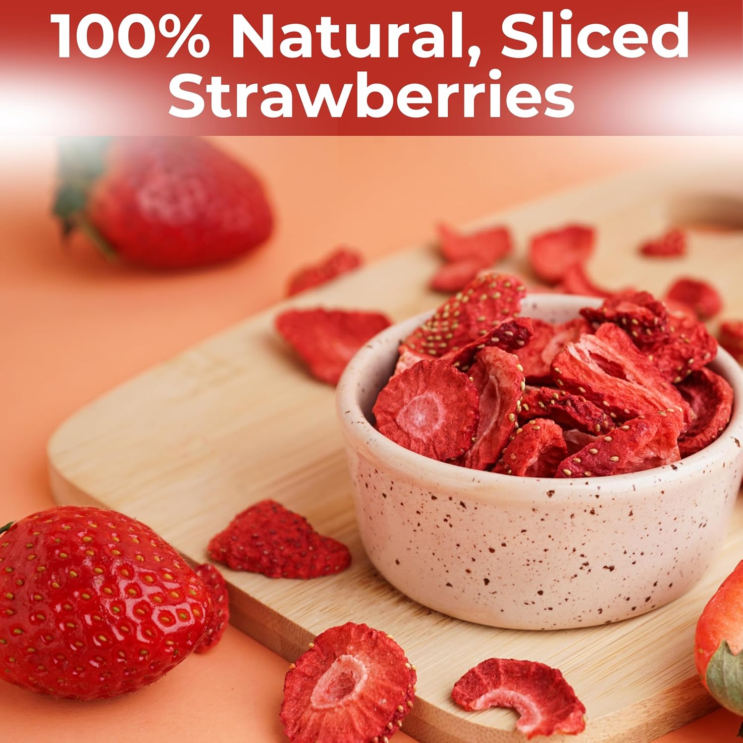 Anna and Sarah Freeze Dried Sliced Strawberries - 4 Oz
