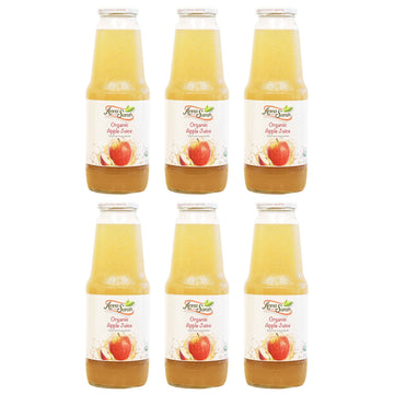 Organic Apple Juice 33.8 oz 6 Pack - No Sugar Added
