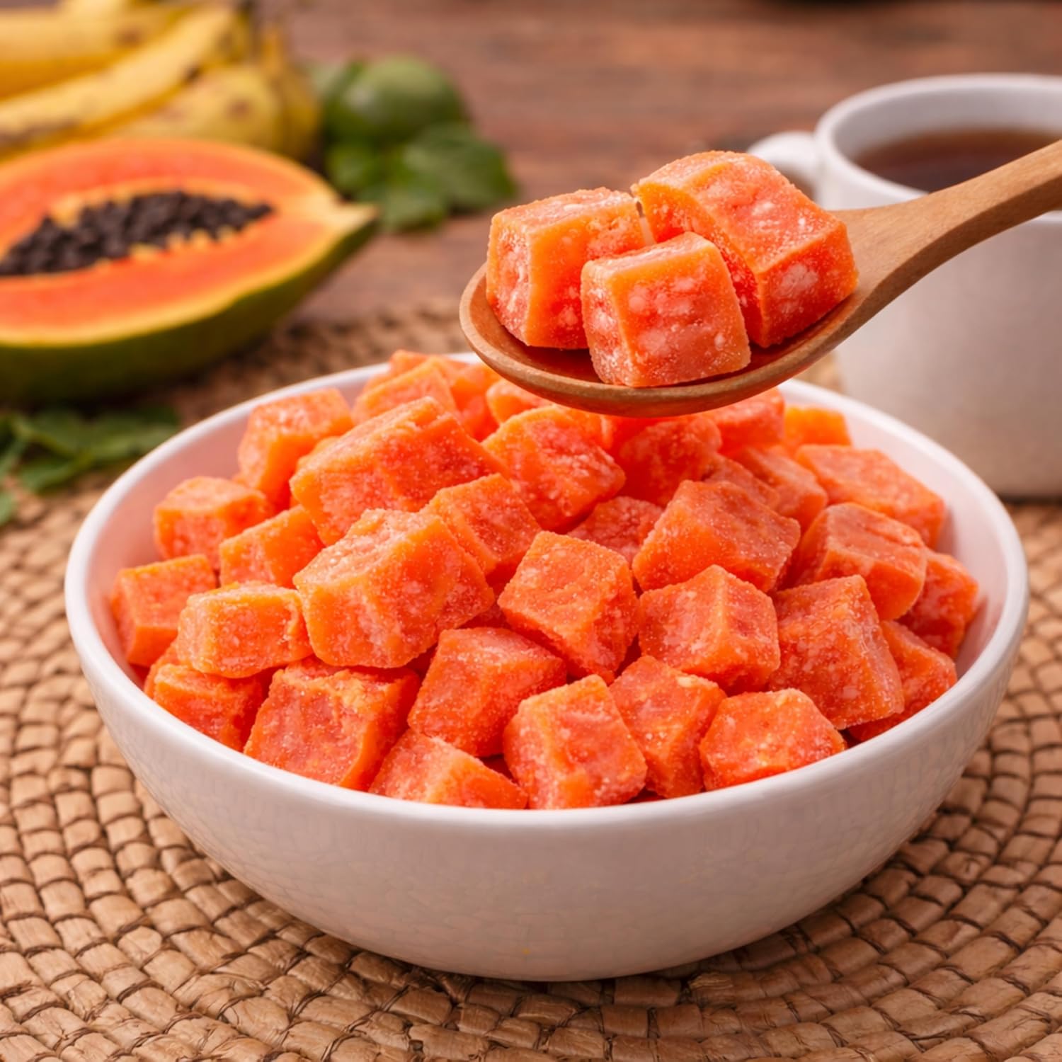 Anna and Sarah Natural Dehydrated Papaya Chunks