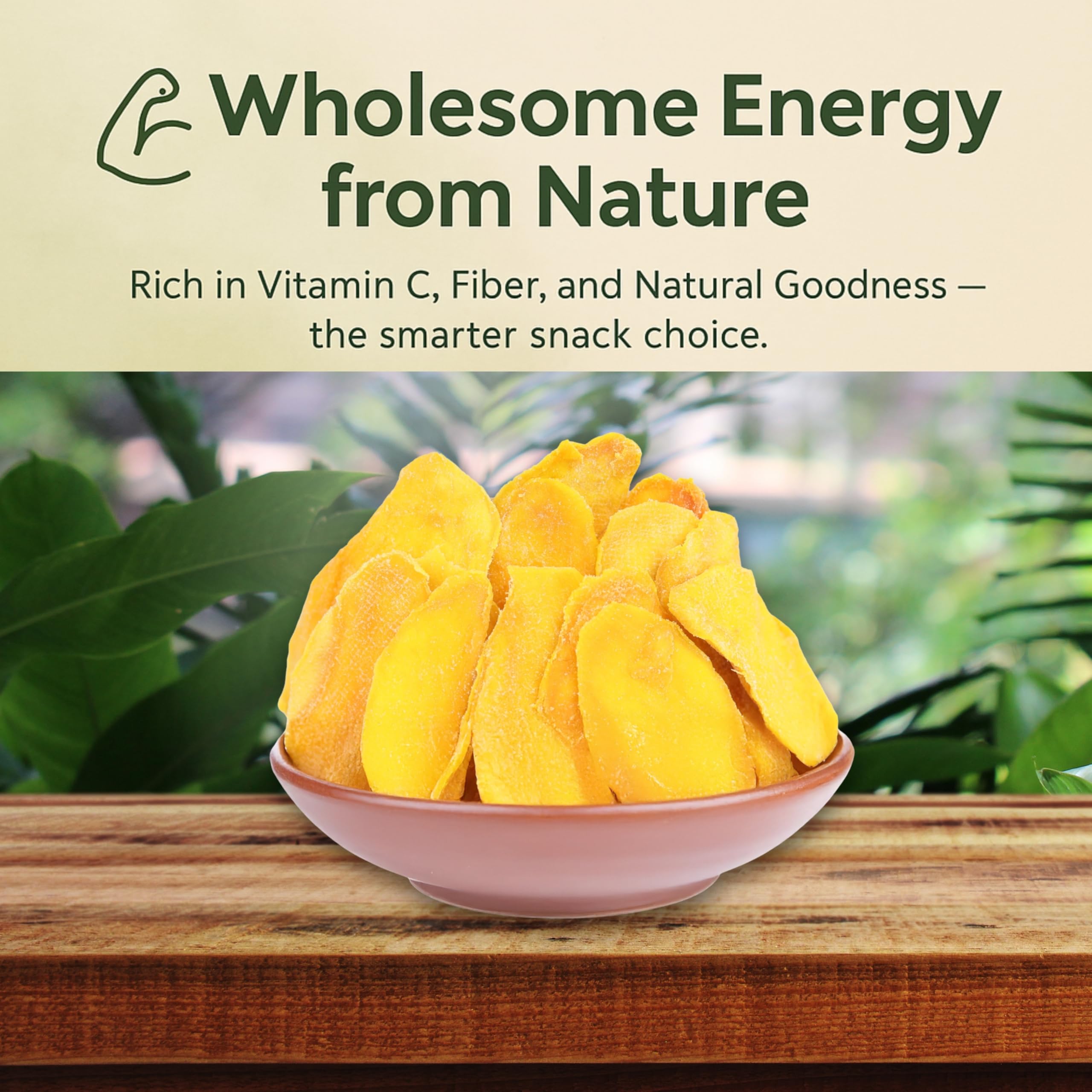 Anna and Sarah Extra Low Sugar Added Dried Mango Slices 44 Lbs - Delicious Texture Soft & Juicy - Naturally Ripened Fruits - Gluten Free - Non GMO - Kosher - Natural Source of Vitamin C
