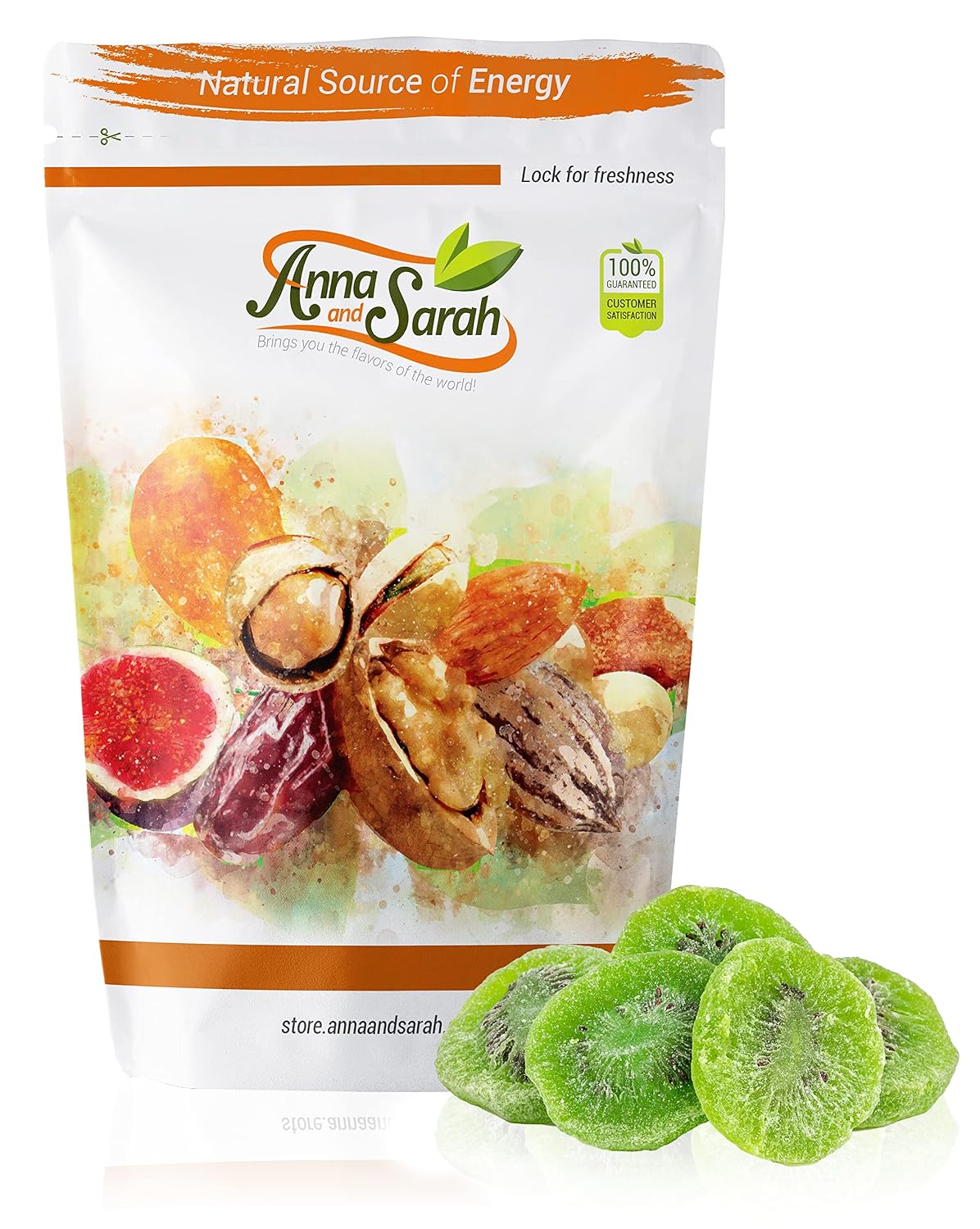 Anna and Sarah Dried Kiwi Slices - 2 Lbs Resealable Bag