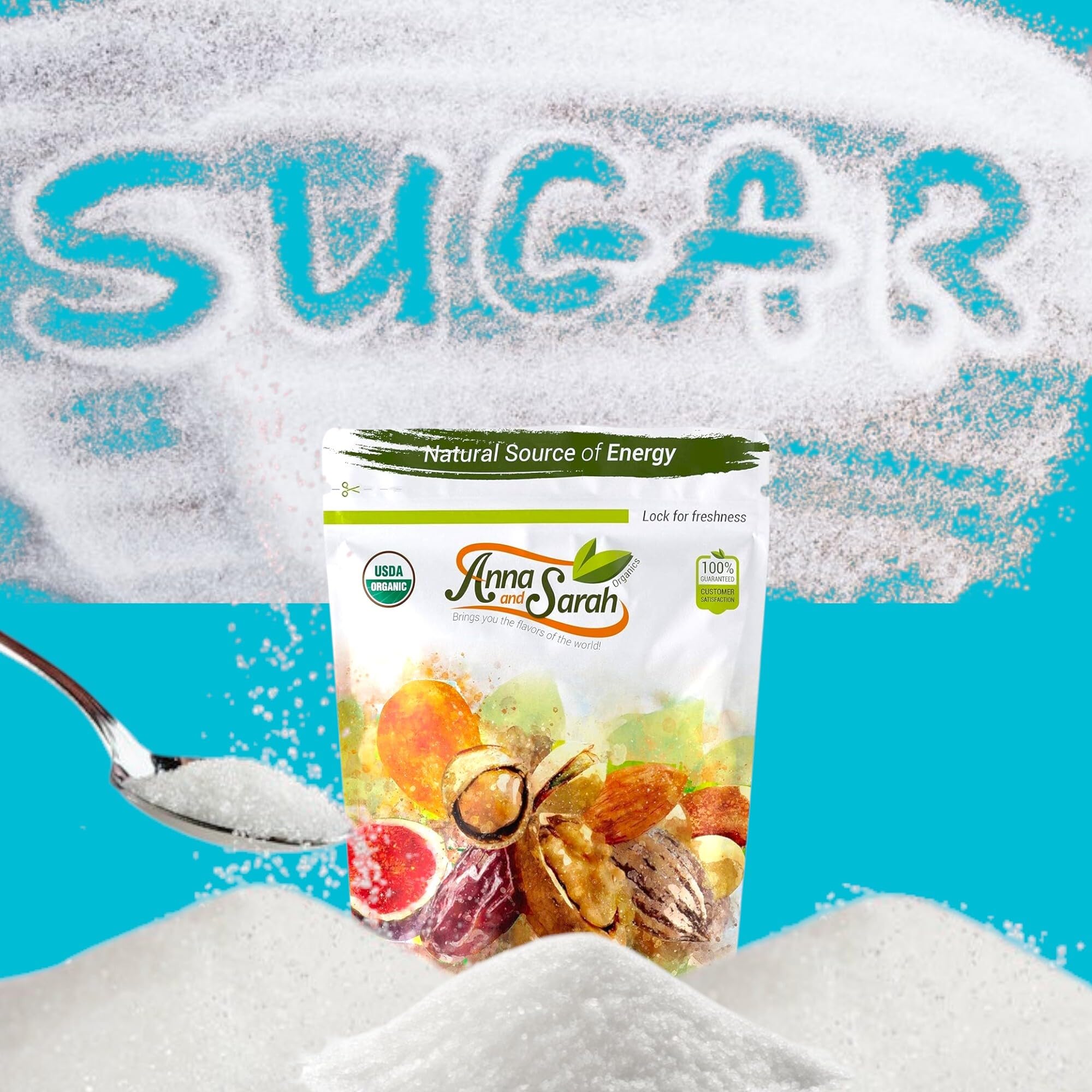 1 Lb Organic Monk Fruit Sweetener with Erythritol - Resealable Bag