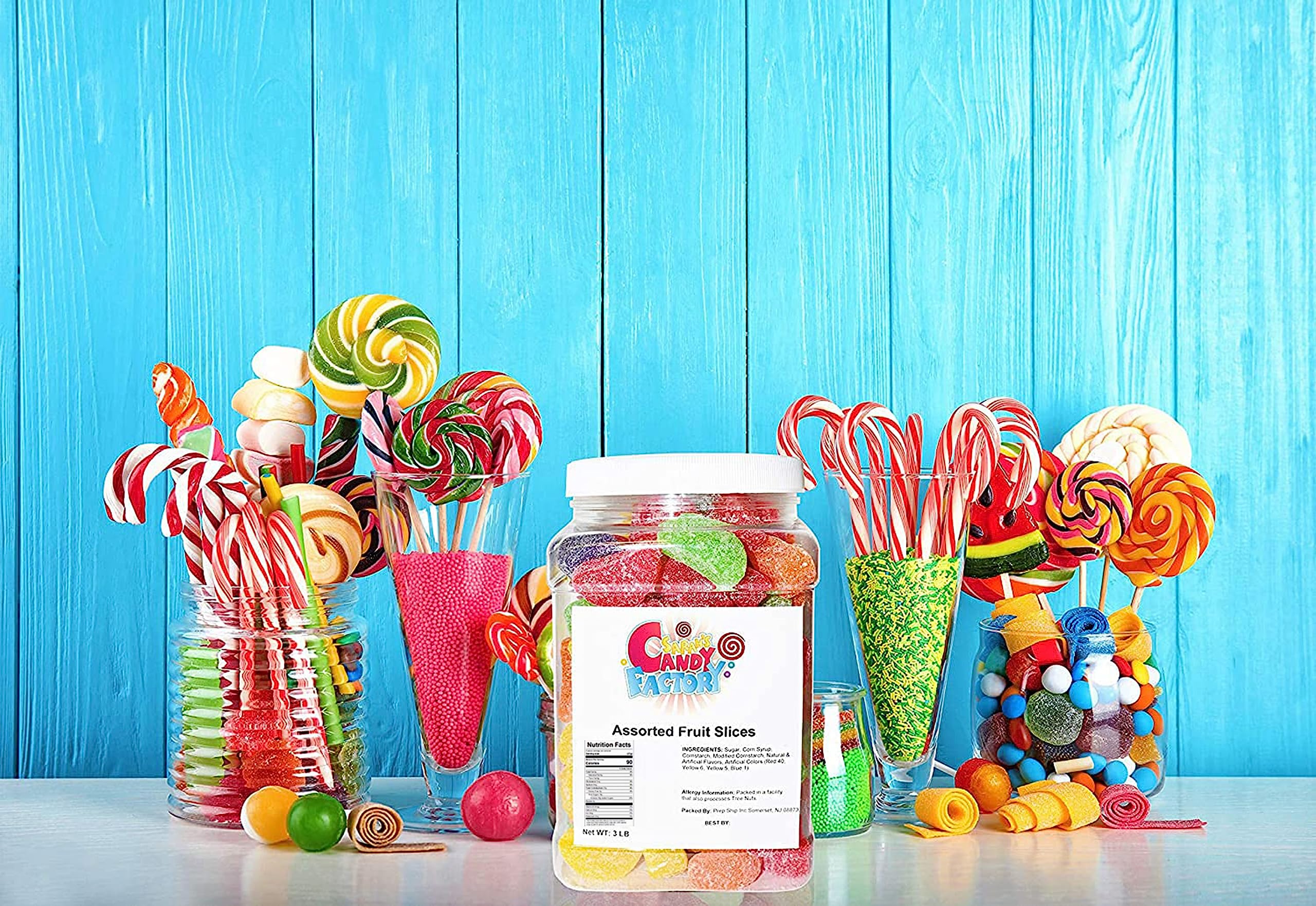 Sarah's Candy Factory Sarah's Candy Factory Assorted Fruit Slice - 3 Lbs Jar