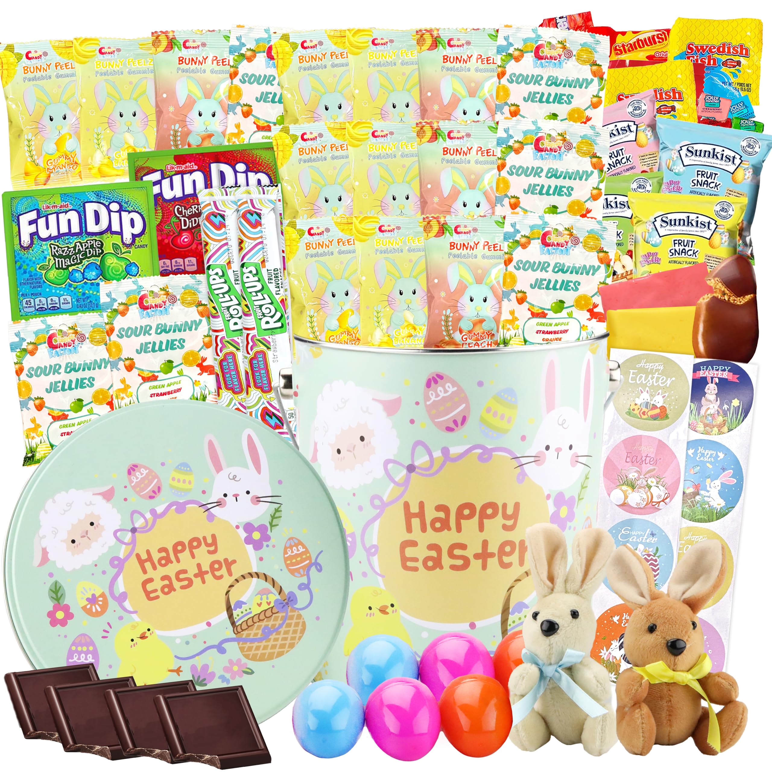 Easter Snack Tin (60 Count) - Filled with Sweet Treats