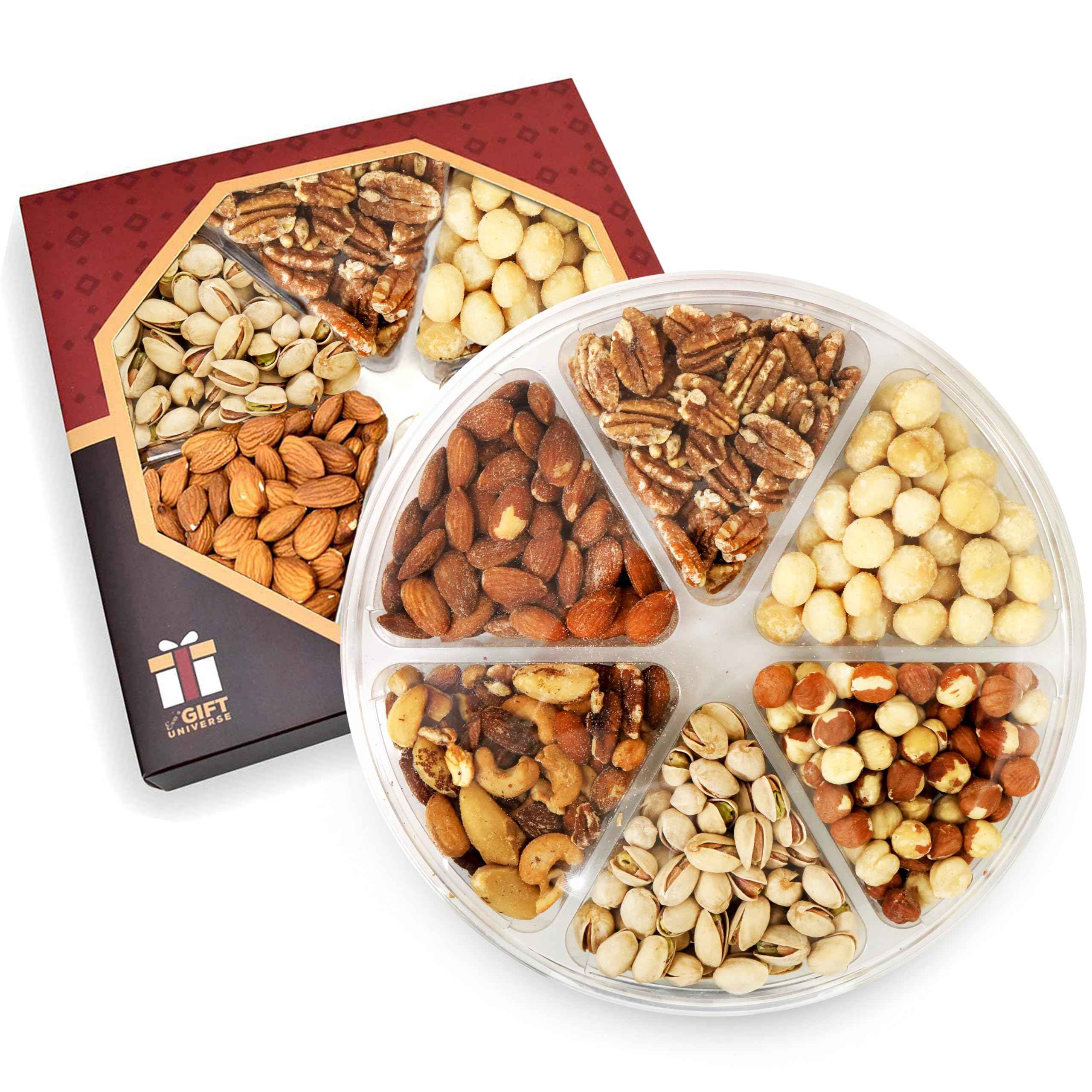 Freshly Roasted & Salted 6 Variety Nuts Tray - 24 Oz