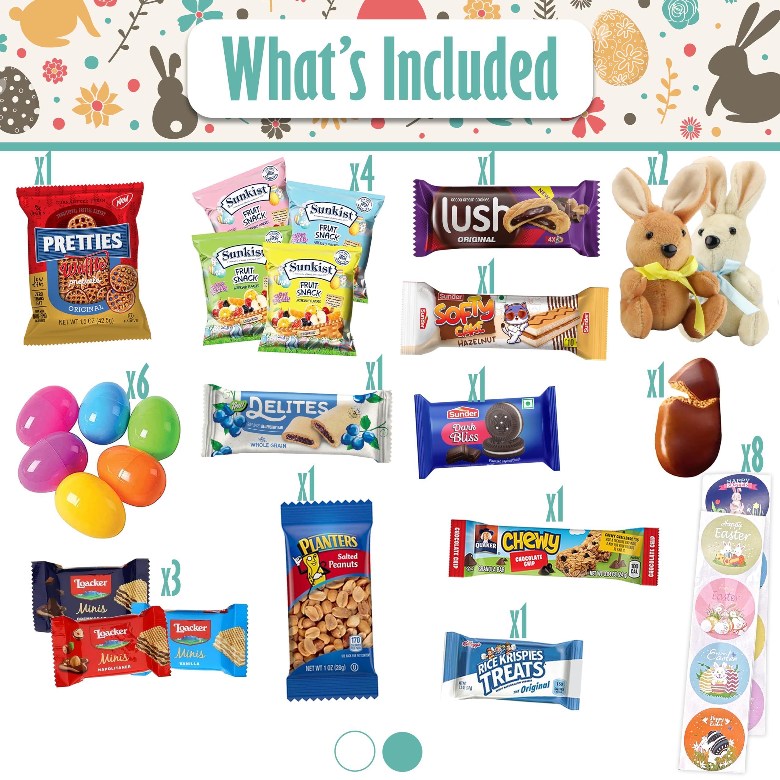 Sarah's Candy Factory Easter Snack Yellow Tin (48 Count) - Assorted Candy