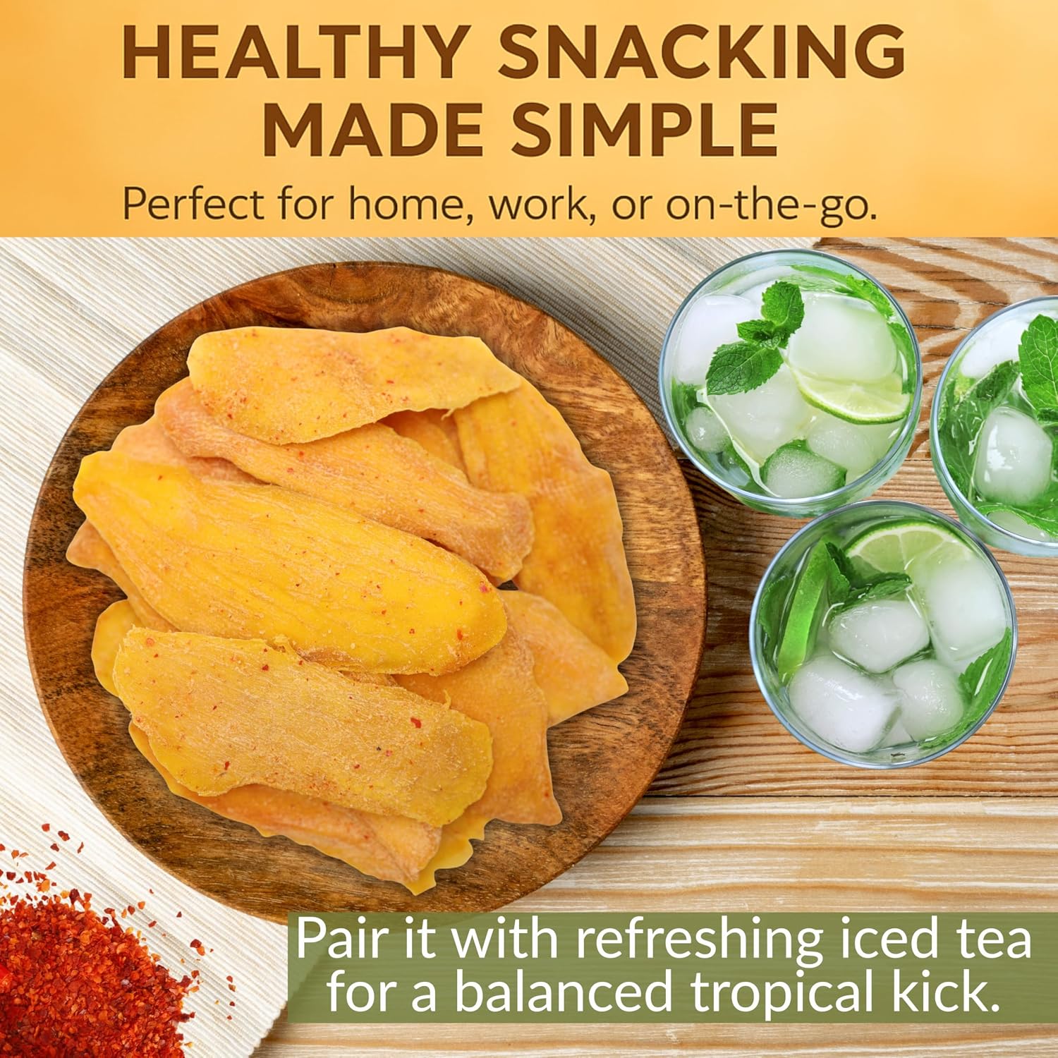 Anna and Sarah Low Sugar Added Spicy Dried Mango Slices
