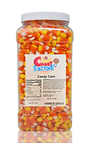 6 Lbs Candy Corn in Jar - Sarah's Candy Factory