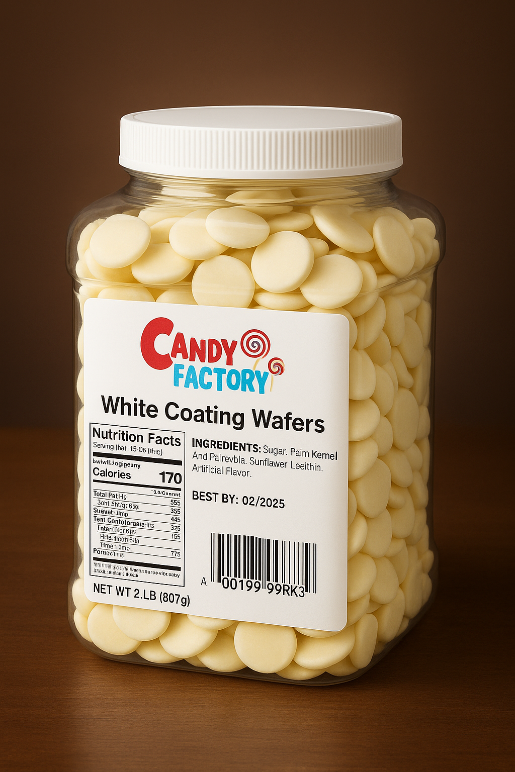 White Chocolate Melting Wafers - 3 Lbs Coating