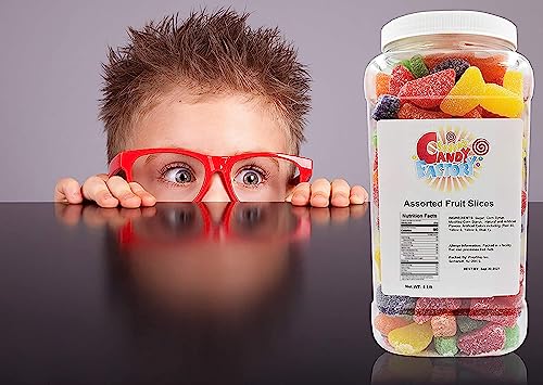 Sarah's Candy Factory Assorted Fruit Slices Candy - 5 Lbs Jar