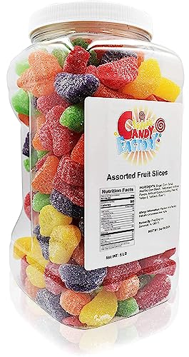 Sarah's Candy Factory Assorted Fruit Slices Candy - 5 Lbs Jar
