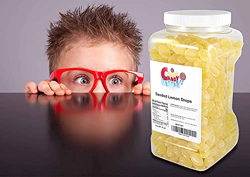 Sarah's Candy Factory Sanded Lemon Drops - 6 Lbs Jar