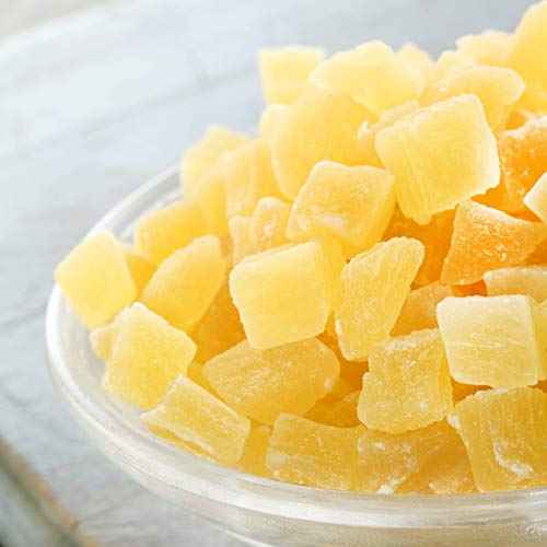 Dried Diced Pineapples in Resealable Bag