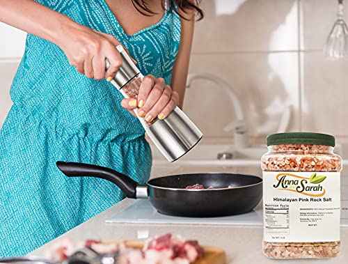 Anna and Sarah Himalayan Pink Rock Salt in Jar, 5 Lbs