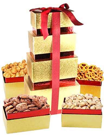 Anna and Sarah Deluxe Gift Tower - Assorted Snacks