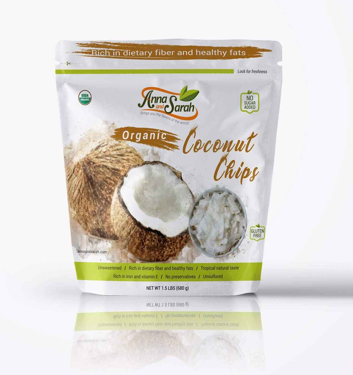 Organic Coconut Chips - Anna and Sarah