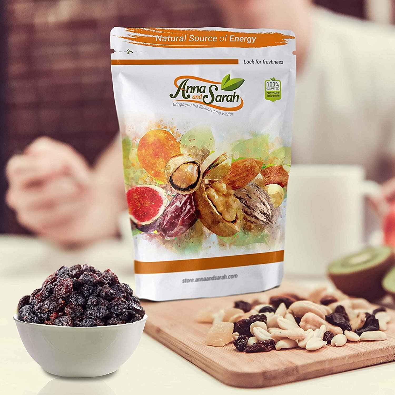 Anna and Sarah Natural Black Jumbo Raisins, 2 lbs