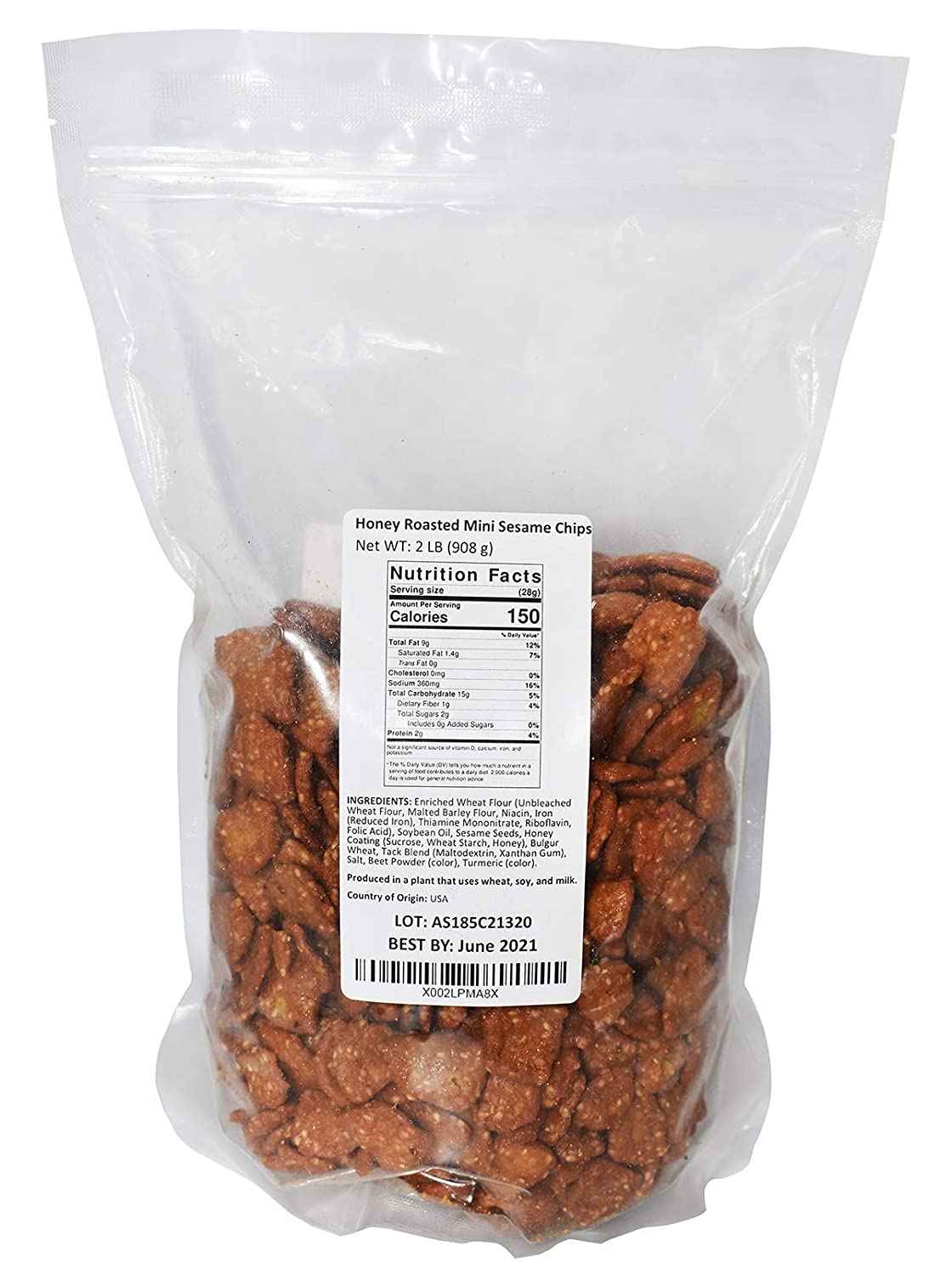 Anna and Sarah Honey Roasted Sesame Chips Two Pounds Pack