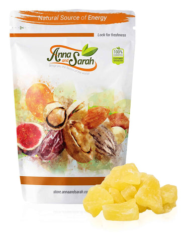Anna and Sarah Unsulfured Low Sugar Dried Pineapple Tidbits, 2 Lbs