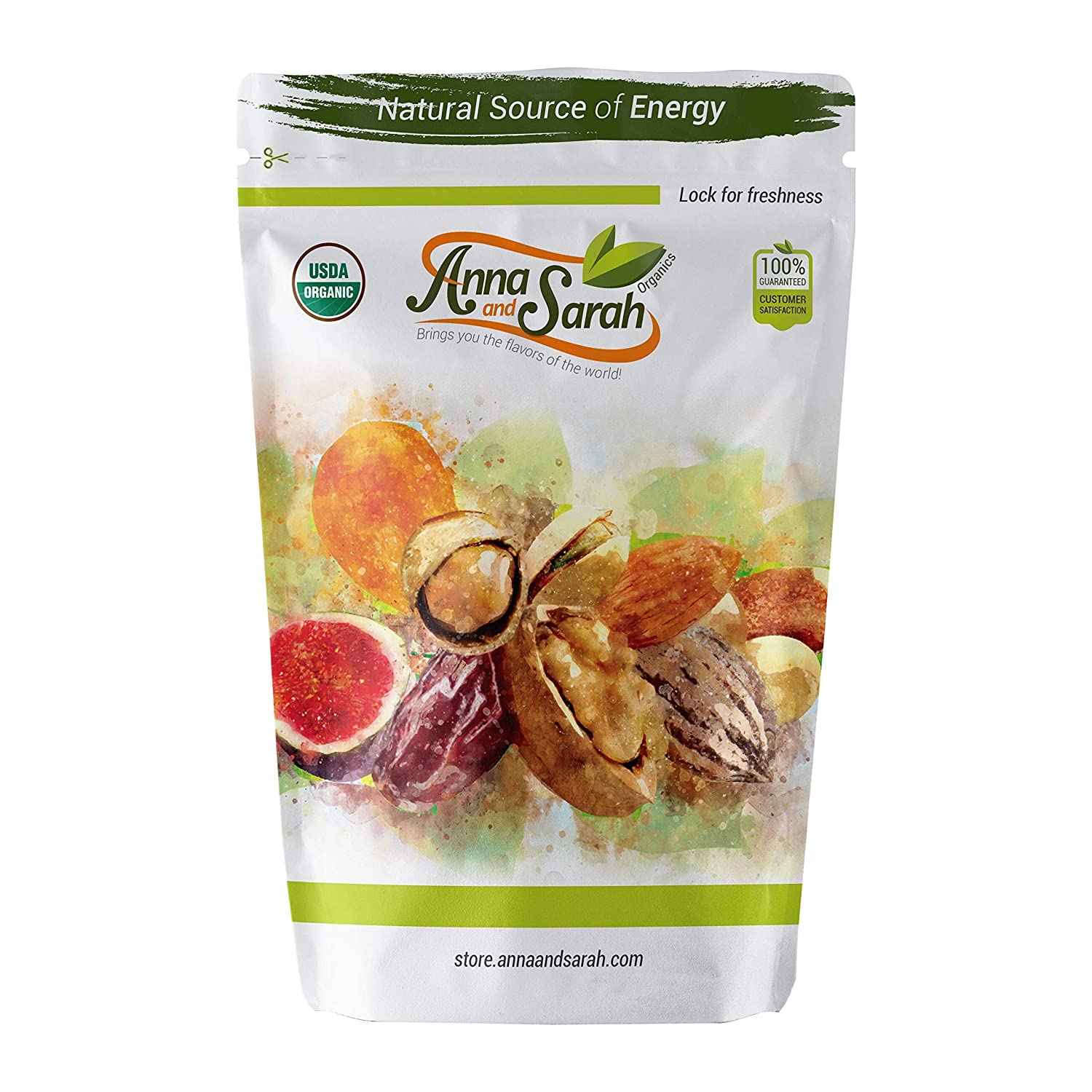 Organic Raw Cashews in Resealable Bag - Anna and Sarah