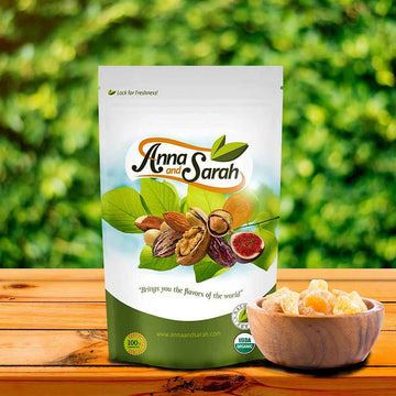 Organic Crystallized Ginger by Anna and Sarah - Premium Quality