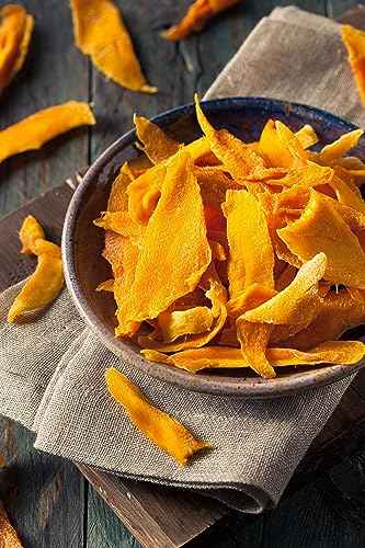 Dried Organic Mango Strips | No Sugar, No Preservatives, 48 Oz